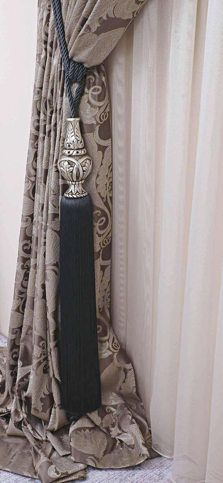 Perde braçol gümüş varaklı