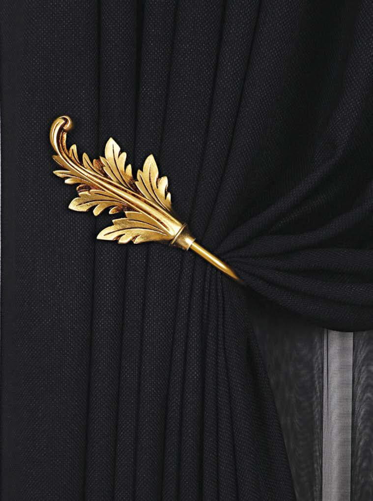 Gümüş varaklı perde aksesuarları çeşitleri