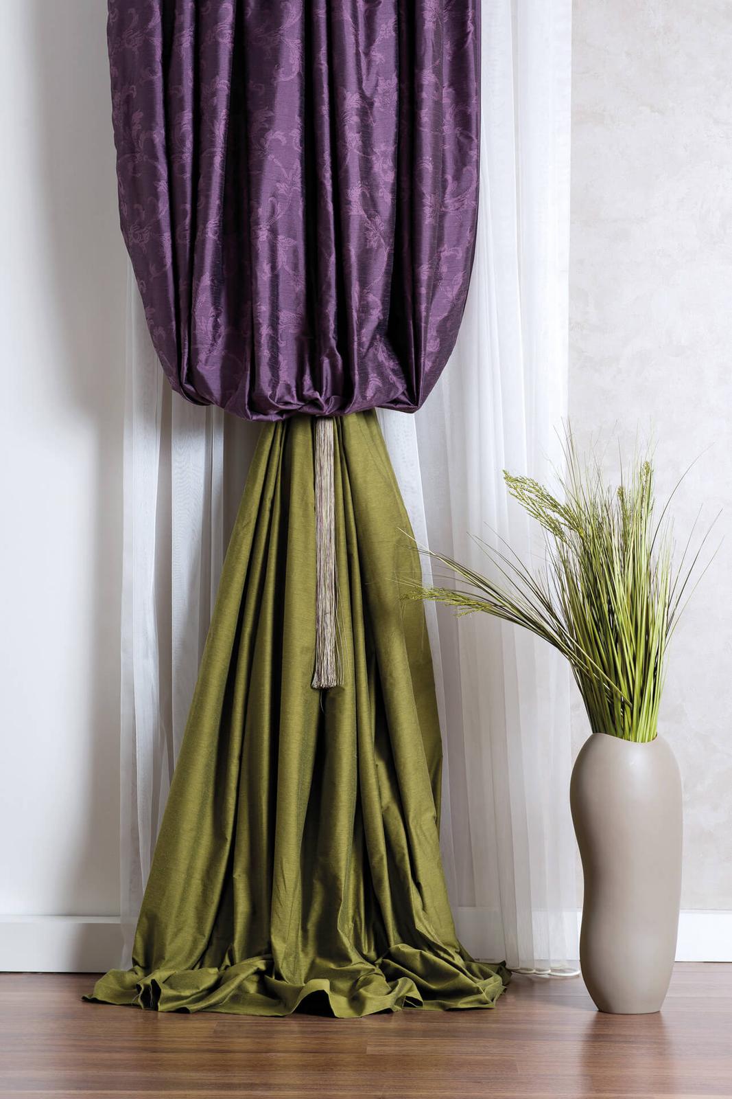 İki renkli fon perde