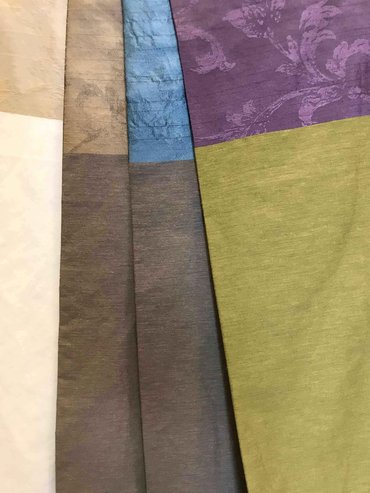 Çift renkli fon perde