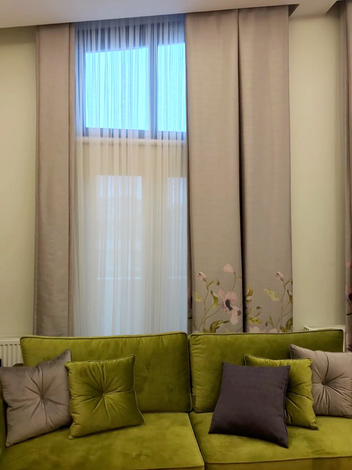 Yüksek tavanlı galeri perde modelleri Ankara